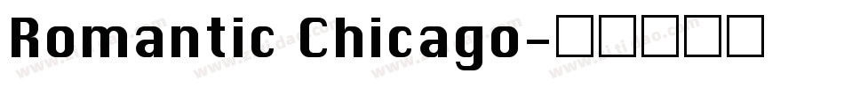 Romantic Chicago字体转换